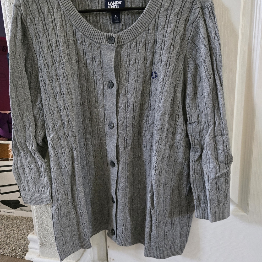 Women's Chase Gray Cable Knit Sweater